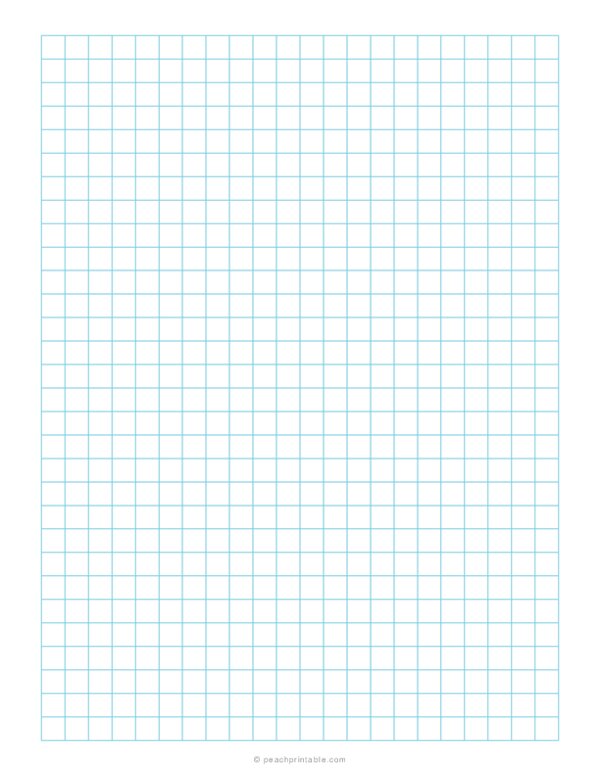 1/3 Graph Paper - Blue