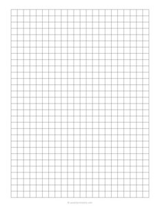 1/3 Plain Graph Paper