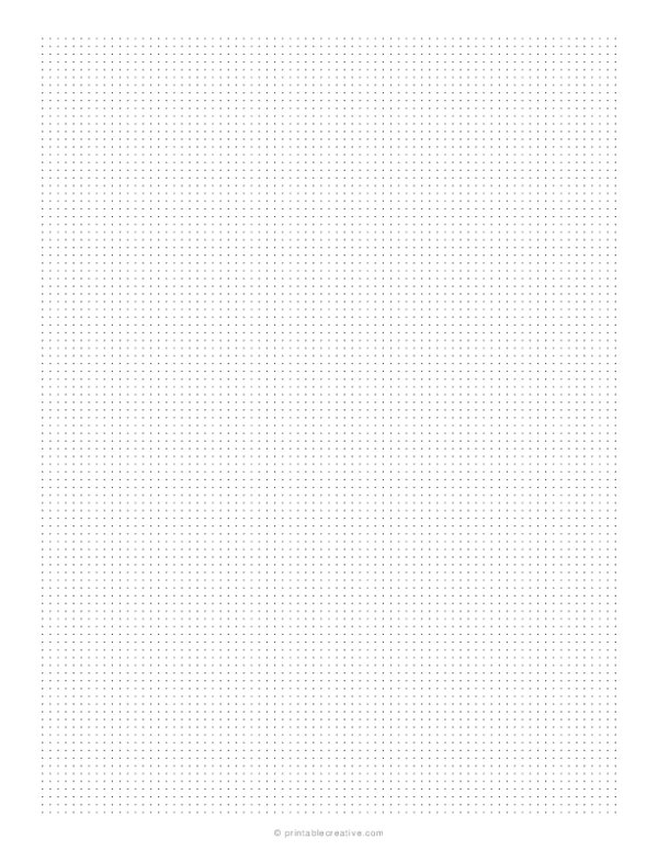 110 inch dot grid paper free printable graph papers