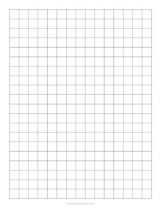 1/2 Plain Graph Paper