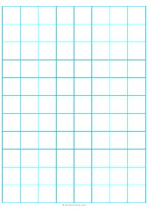 1 Graph Paper (A4 Size) - Blue