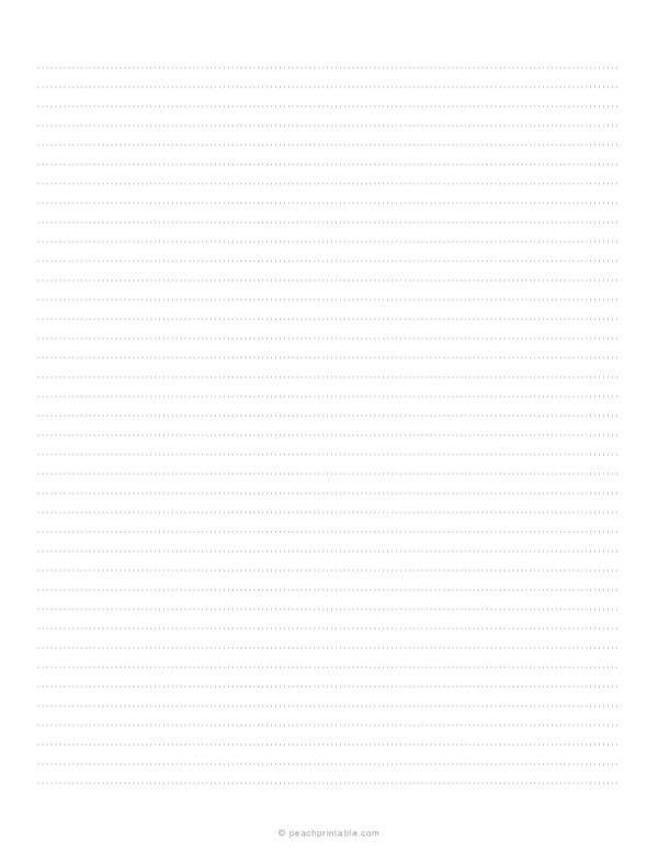 1/4 Dotted Lined Paper