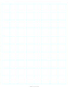 1 Graph Paper - Blue