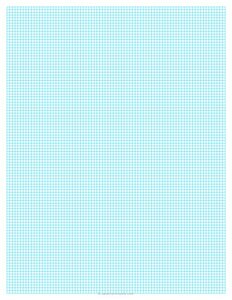 1/10 Graph Paper - Blue