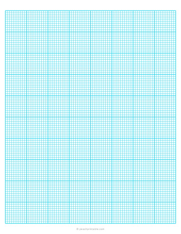 1/10 Engineering Graph Paper - Blue