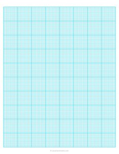 1/10 Engineering Graph Paper - Blue