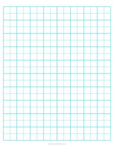 1/2 Engineering Graph Paper - Blue