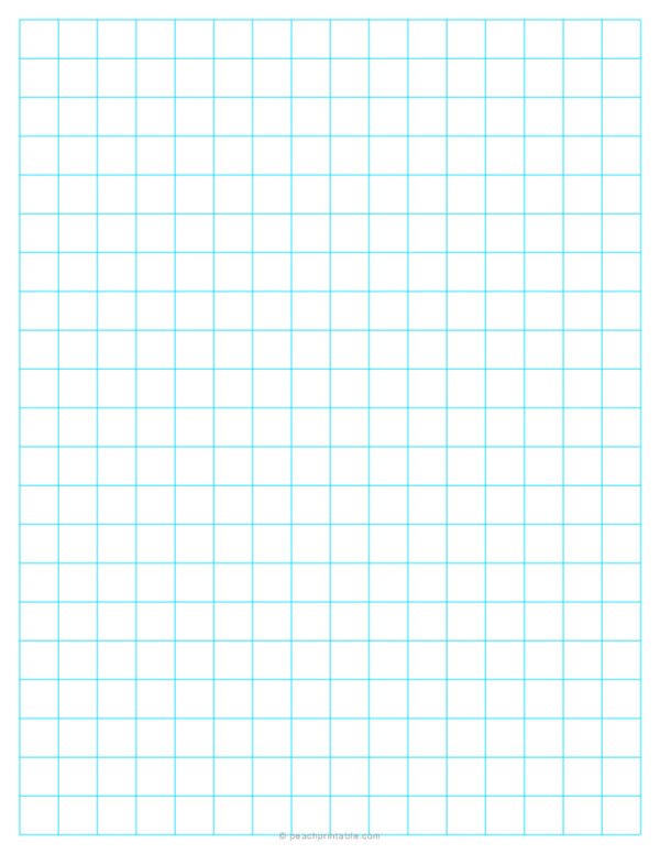 1/2 Graph Paper - Blue
