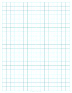 1/2 Graph Paper - Blue