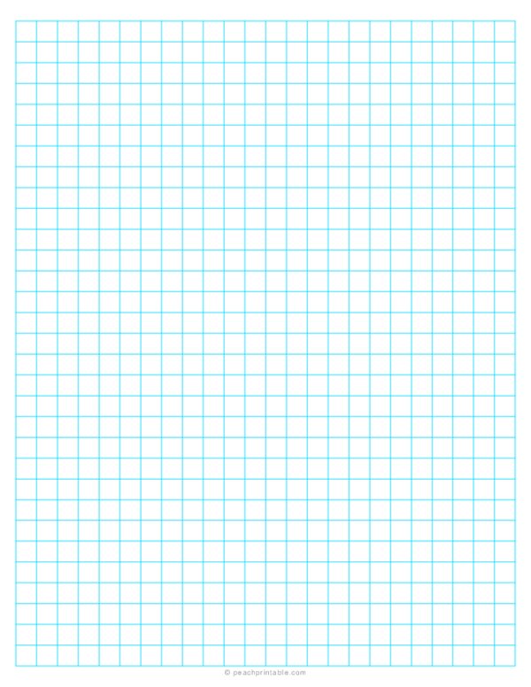 1/3 Graph Paper - Blue