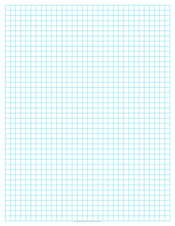 1/4 Graph Paper - Blue