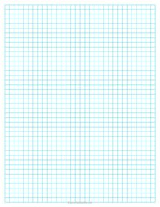 1/4 Graph Paper - Blue