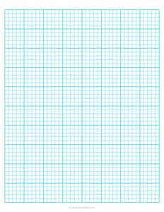 1/5 Engineering Graph Paper - Blue