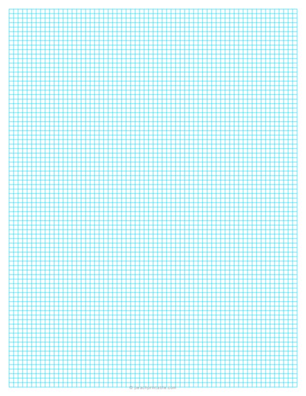 1/8 Graph Paper - Blue