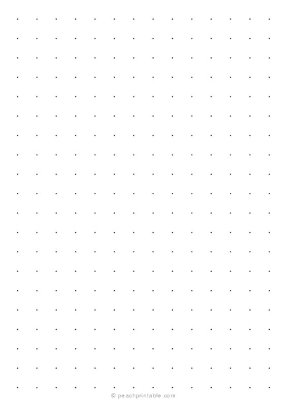 10mm Dot Grid Paper (A5 Size)