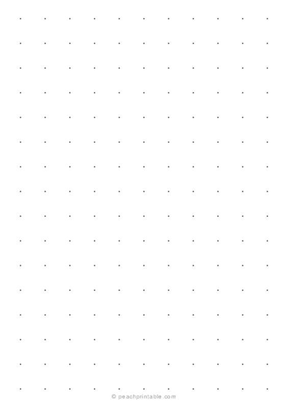 1/2 Dot Grid Paper (A5 Size)
