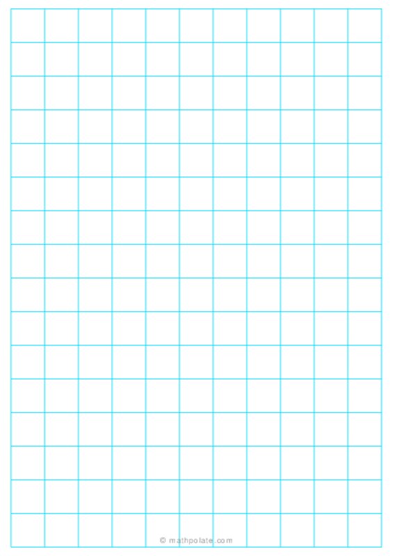 1/2 Graph Paper (A5 Size) - Blue