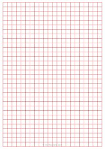 1/4 Graph Paper (A5 Size) - Red