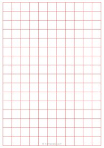 1/2 Graph Paper (A5 Size) - Red
