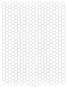 1/2 Hexagonal Graph Paper