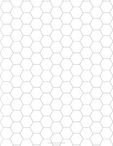 1 Hexagon Graph Paper