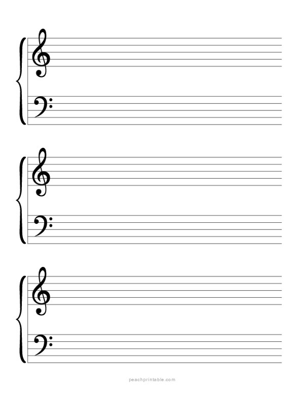 Blank Sheet Music Printable