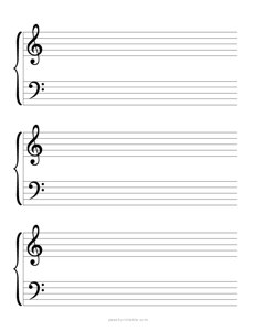 Blank Sheet Music Printable