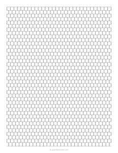 Brick Stitch Graph Paper - 0.25 x 0.25
