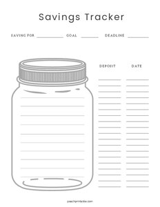 Savings Tracker - Jar