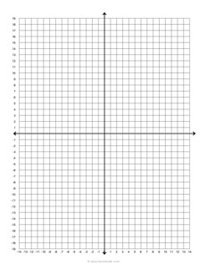 Cartesian Grid Paper - Four Quadrant Full
