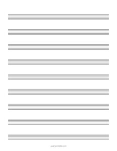 Music Manuscript Paper - 9 Small Staves