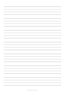 1 Handwriting Paper - 4 Lines - (A4 Size)