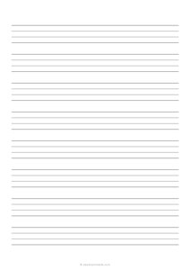 3/4 Handwriting Paper - 4 Lines - (A4 Size)