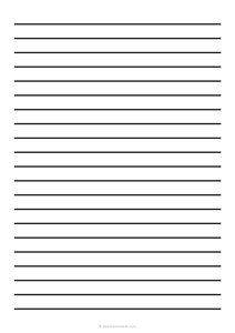 1/2 Low Vision Dark Lined Paper - (A4 Size)