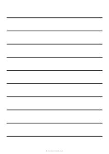 1 Low Vision Dark Lined Paper - (A4 Size)