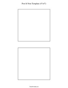 4x4 Post It Note Template