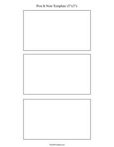 5x3 Post It Note Template