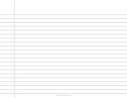 8.7 mm Wide Ruled Paper