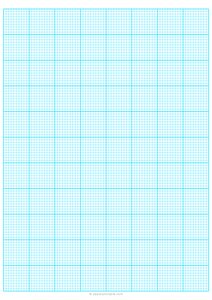 1/10 Engineering Graph Paper - A4 - Blue