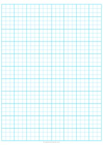 1/3 Engineering Graph Paper - A4 - Blue