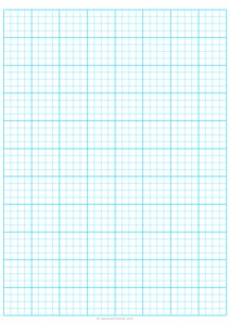 1/4 Engineering Graph Paper - A4 - Blue