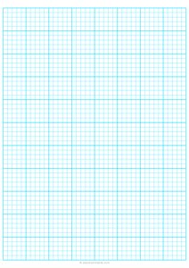 1/5 Engineering Graph Paper - A4 - Blue