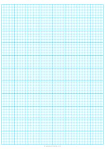 1/8 Engineering Graph Paper - A4 - Blue