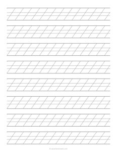 Calligraphy Slant Paper (3:2:3)