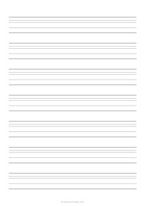 Calligraphy Practice Paper (3:2:5:5) - (A4)