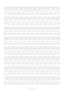 Calligraphy Slant Paper (3:2:5:5) - (A4)