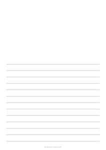 Half Lined Paper (A4)