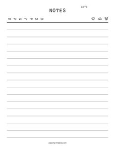 Lined Notes
