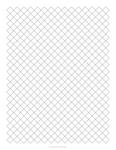 1/2 Diamond Graph Paper