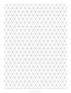 1/2 Triangle Graph Paper